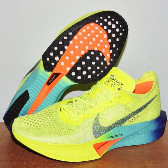 Nike ZoomX VaporFly Next% 3 Running Shoes Volt Fast Pack Men 6.5 7.5 8 - Picture 1 of 6